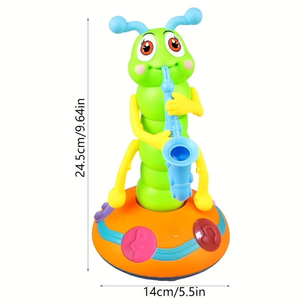 1pc Interactive Musical Caterpillar Toy, Twist And Play Worm with Dancing Lights, Educational Preschool Learning Aid for Motor Skills Development,