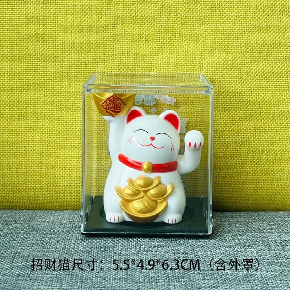 

Солнечная энергия Maneki Neko Lucky Cat Приветствующий китайский Lucky Cat Машет рукой, Призывая Статуэтки Удачи для Домашнего Декора