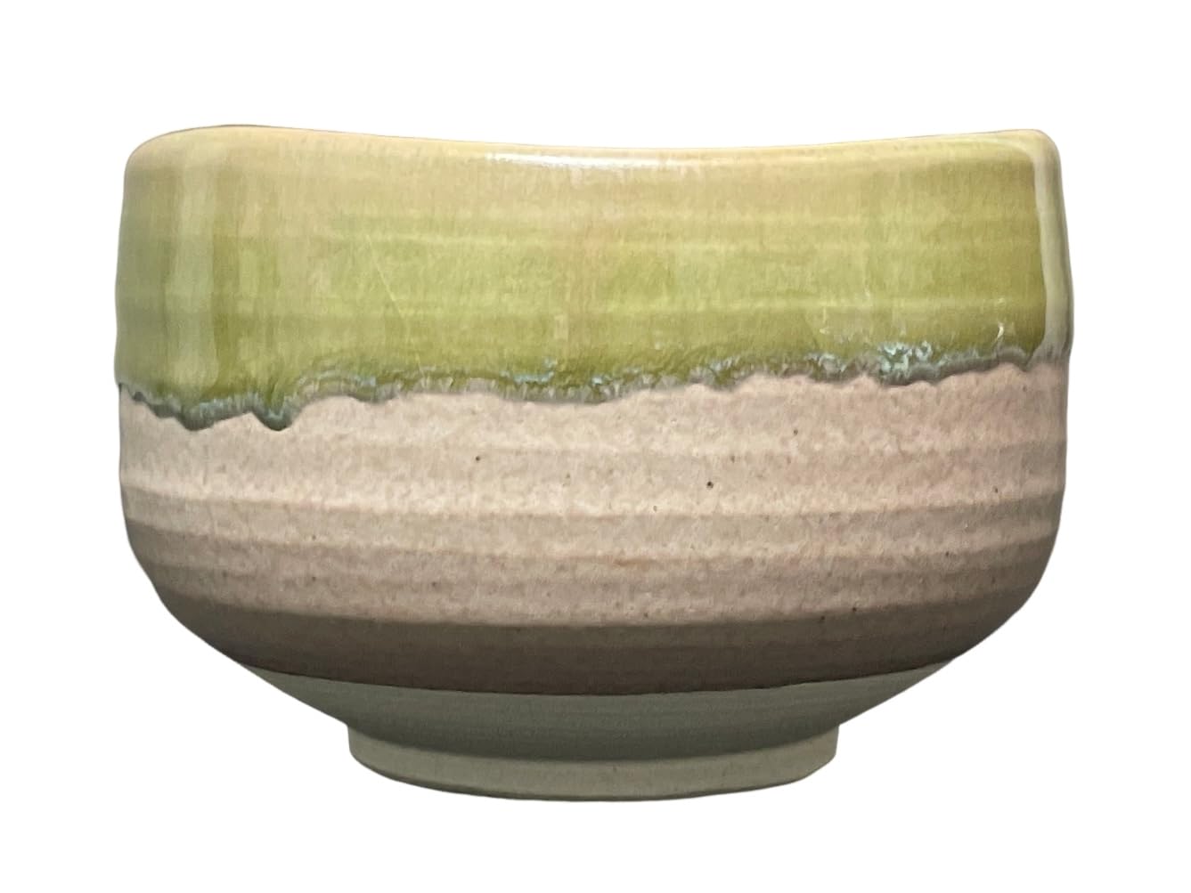 

Ale-net Matcha Bowl, W12.5 x D12.5 x H8cm, Oribe Kinzoku Kiln-Carved, Mino Ware, Made in Japan