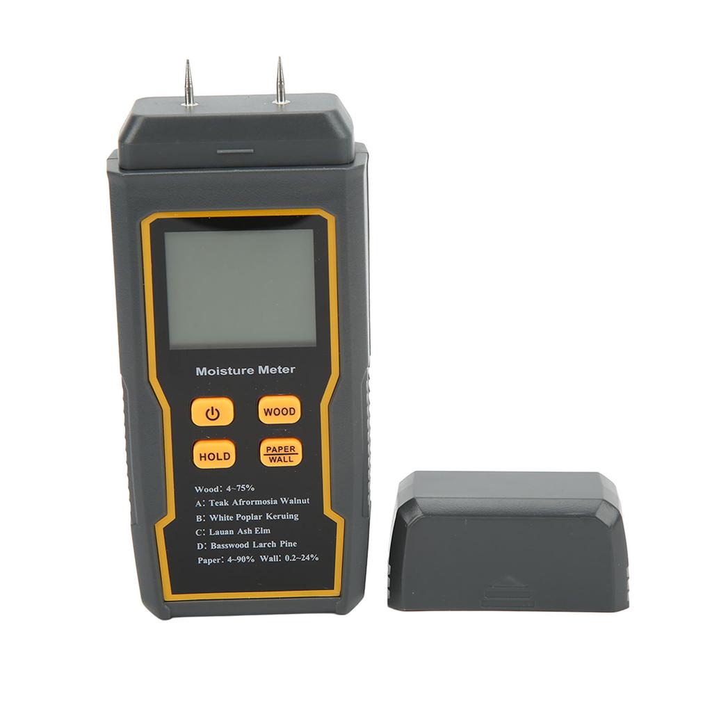 Pin Type Digital Moisture Meter 4 Measurement Modes Backlight LCD Display Auto Power Off for Wood