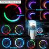 4 Pack LED Valve Stem Caps Lights for Car Tires Wheel Assemblies Auto Motion Light up in Dark Air Neon Bicycle Motorcycle Tyre Bike Truck Golf Cart