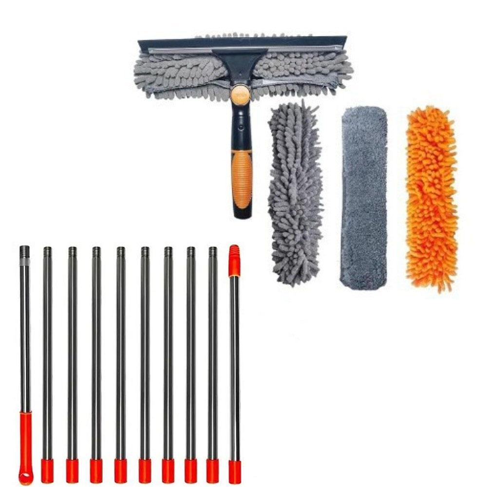 11 Style Combinations Dust Brush Set Window Washing Kit High-rise Homes, Ceilings, Corner Cobwebs,