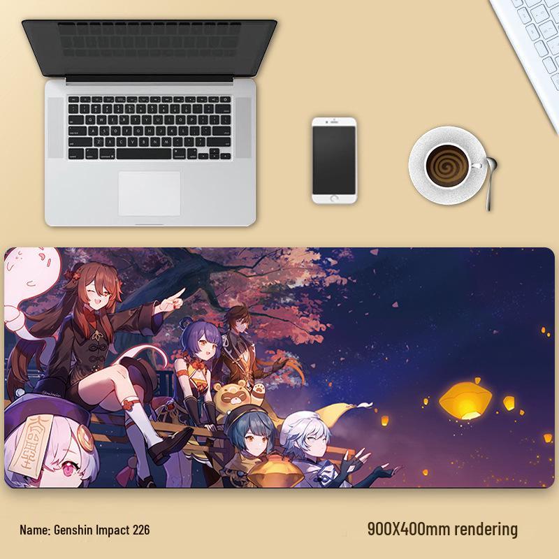 Extra velká podložka pod myš Genshin Impact Venti - Zesílená anime podložka pod klávesnici