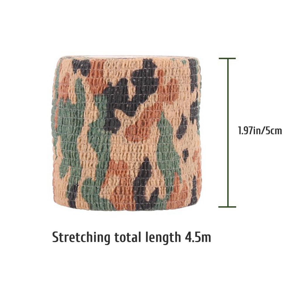 6Pcs Camouflage Tape Camo Stretch Bandage Self Adhesive Protective Wrap for Outdoor Camping