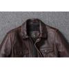 Chinese Size Casual Leather Jacket Men Real Cow Leather Retro Vintage Leather Jackets Mens Jackets