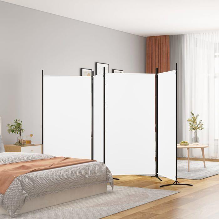 VidaXL Cloison de Séparation 4 Panneaux Séparateur de Pièce Pliable Diviseur Écran d'Intimité Paravent Décoration Salon 350262