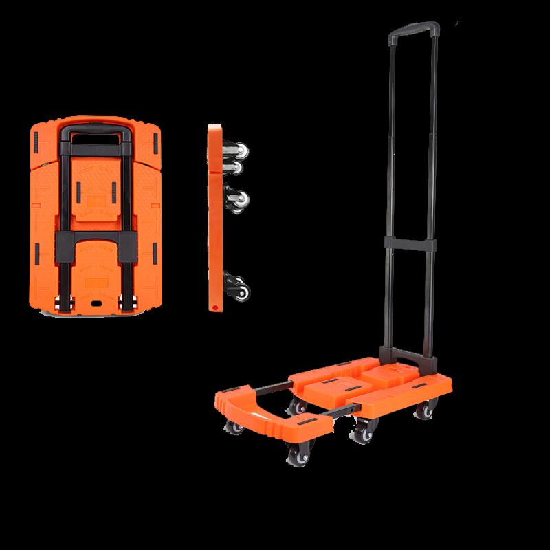 Foldable Metal Hand Truck with TPE Wheels