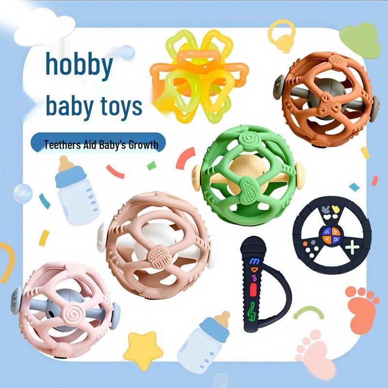 Dentiere in Silicone con Telecomando e Pulsante Touch Giocattolo da Mordere - Bastoncino Anti-Morso per la Dentizione dei Bambini