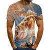 Funny Fishing 3D Print T-Shirts Men Women Short Sleeve T Shirt Hip Hop Streetwear Oversized Harajuku Y2k Tops Tees Kids Clothing
