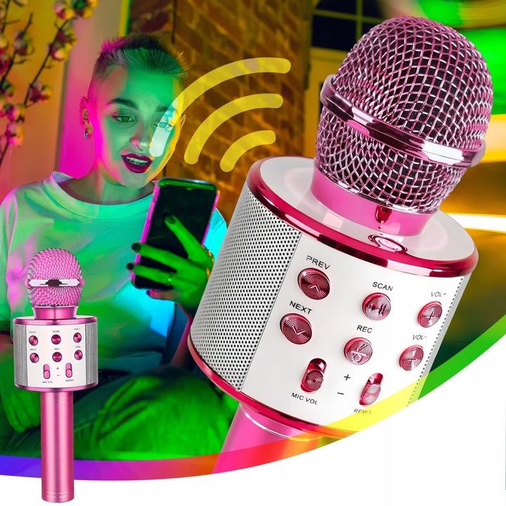 Mikrofon Bezprzewodowy Karaoke Głośnik Bluetooth Prezent Dla Dzieci