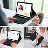 Colorful Backlit Keyboard Case for iPad 11th Gen - A16 Detachable Keyboard with Pen Holder
