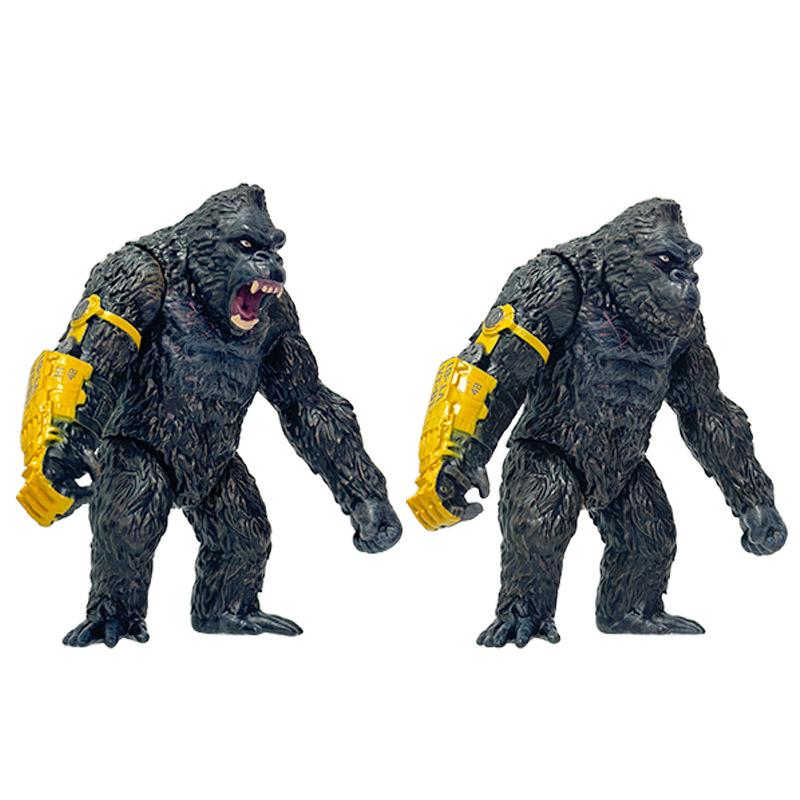 2 Styles King Kong Gorilla Articulated Joints Moveable Action Figure Vinyl Doll Collection Model Toys