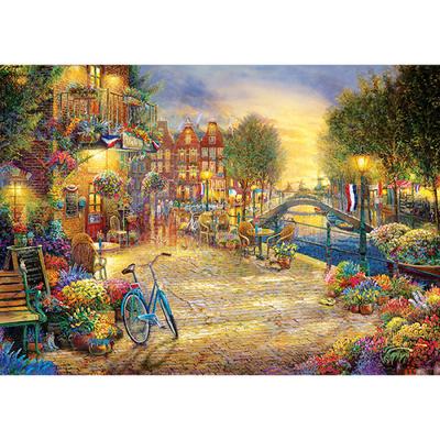 1000 Piece Jigsaw Puzzle - Amsterdam Cafe, Popular Korean Puzzle