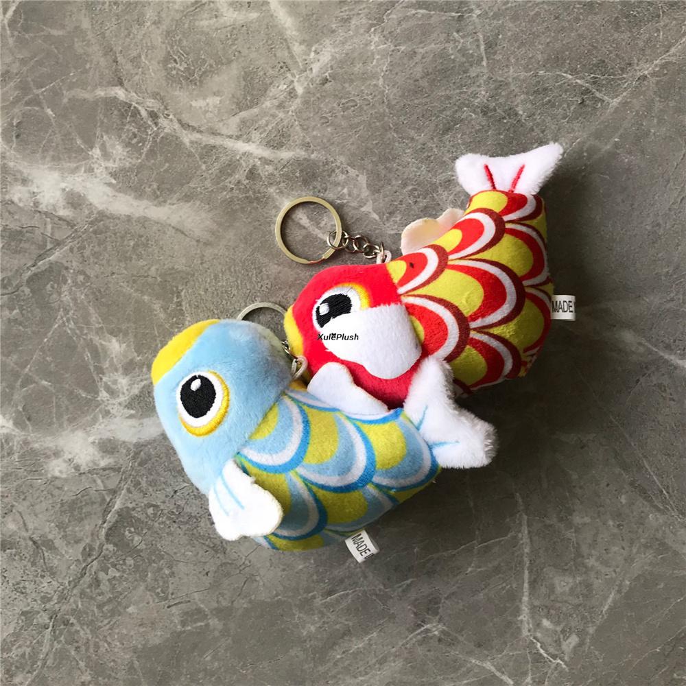 Choix de modèles - Animaux marins, peluche en coton PP avec porte-clés (poisson, requin, etc.).