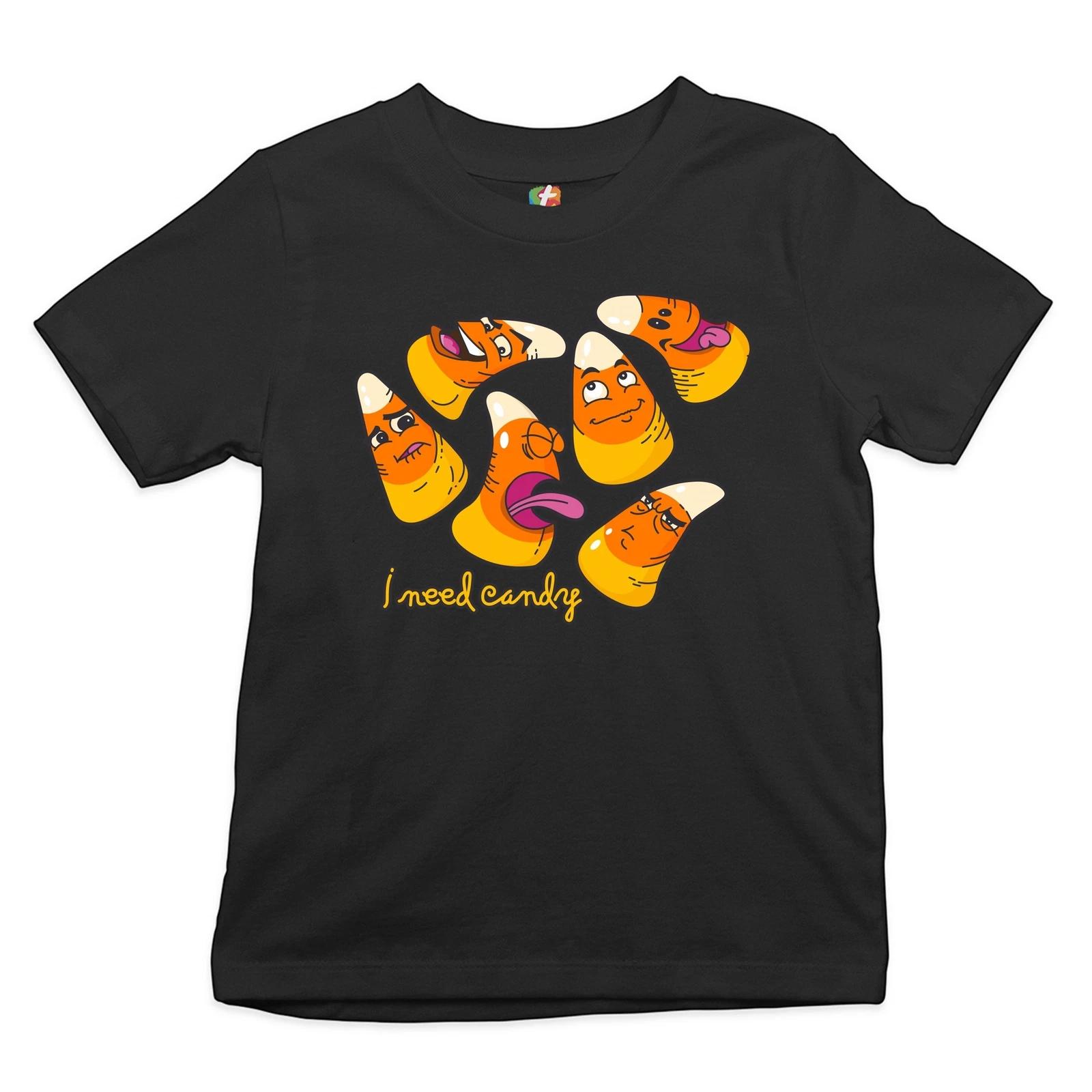 I Need Candy Youth kids boys T-Shirt Happy Halloween Trick-or-Treating Funny Kids 100