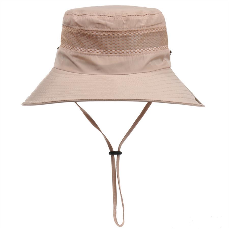 New men's and women's bucket hat big edge sun hat outdoor mountaineering sun protection fishing hat quick drying sun hat