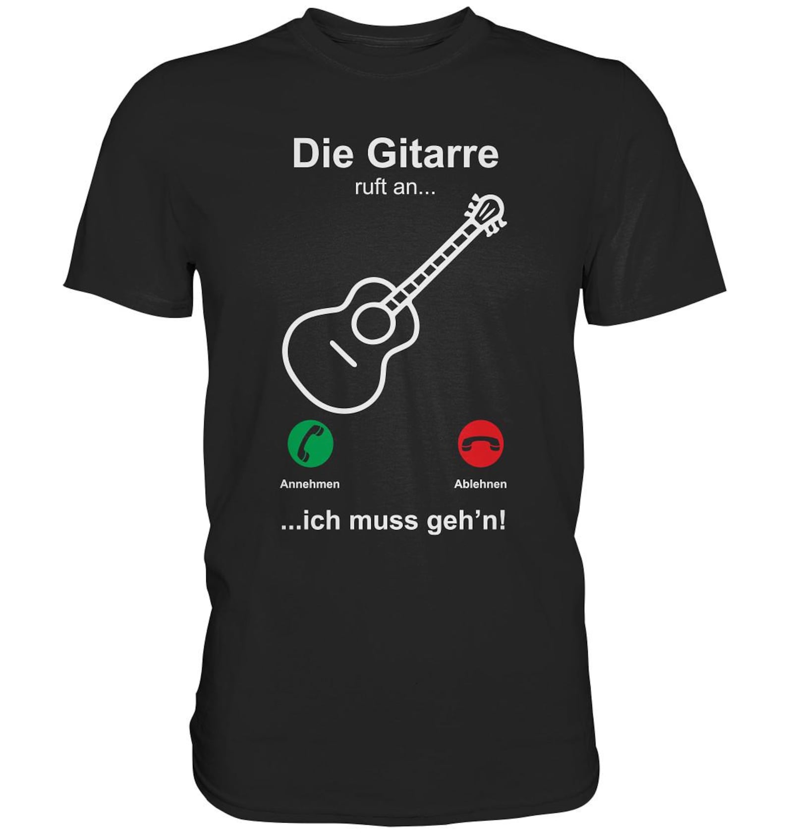 Guitar Calling Funny Guitar T-Shirt - Premium Shirt M