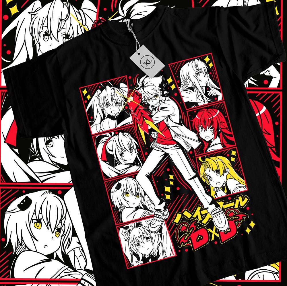 Школьная форма DxD Риас Гремори Футболка Акено Химеджима, Иссэй, Девушка, Футболка Все размеры Унисекс Футболка XL
