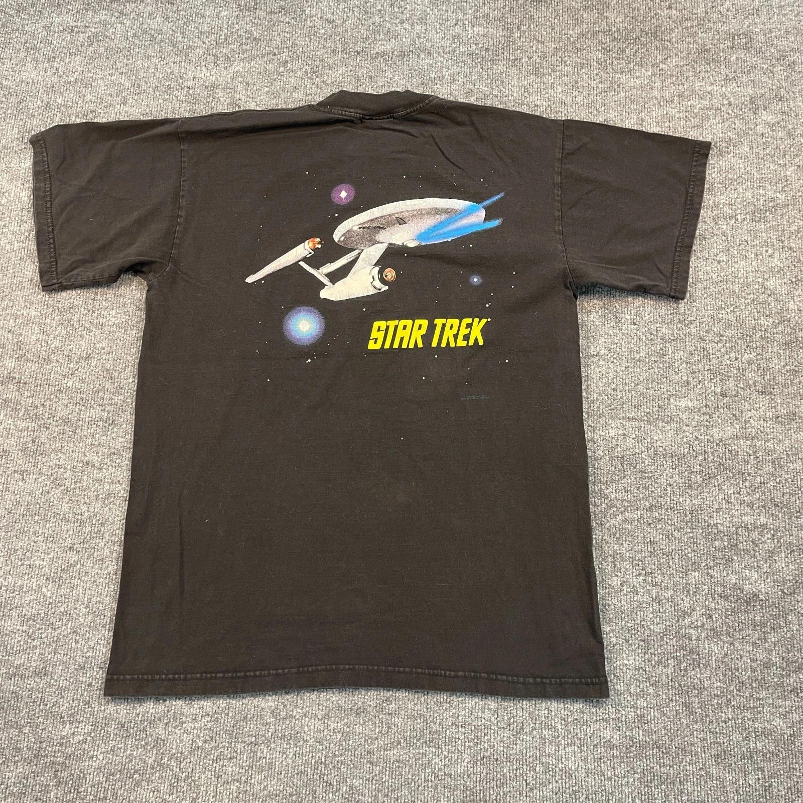 

Vintage 1995 Stanley-Desantis Star-Trek Shirt Large 21x27 Black S