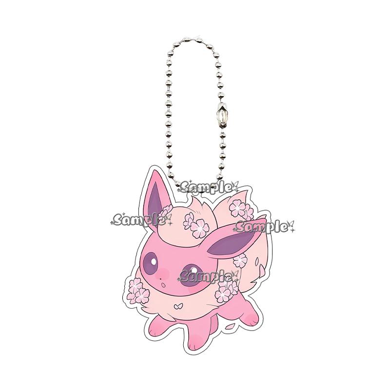 

Anime Cartoon Umbreon Eevee Espeon Acrylic Keychain Key Chain Ring Backpack Charm Accessories Homemade Pendant Gift for Friends about 5cm