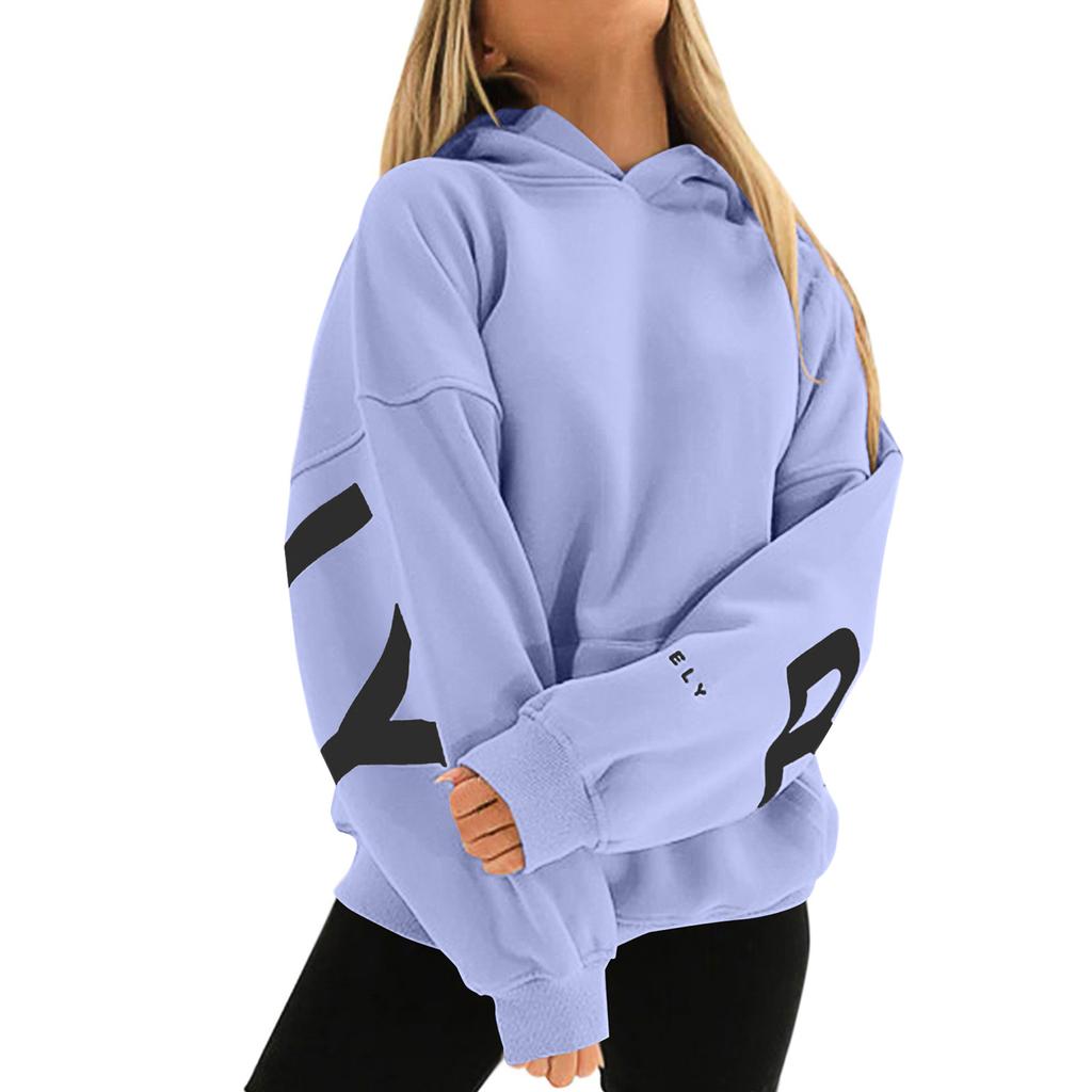 Womens Hoodies Fall Fashion Sweatshirts  Printed Casual Long Sleeve Loose Sweatshirt  Fall Hoodie Sweatshirt