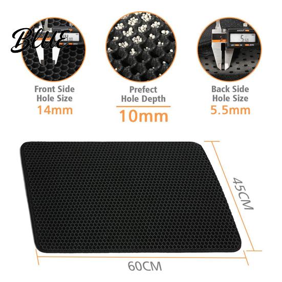 Dual Layer Waterproof Supply Mat Floor Cat Litter Honeycomb Non-Slip Pad Pet