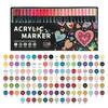 Double-Headed Acrylic Marker: Layered Doodle Pen Tip, Quick-Drying, Waterproof, Colored Marker.