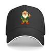 Whimsical Garden Gnome Character Ill Sandwich Baseball Cap Sun Cap Outdoor Workouts Hat