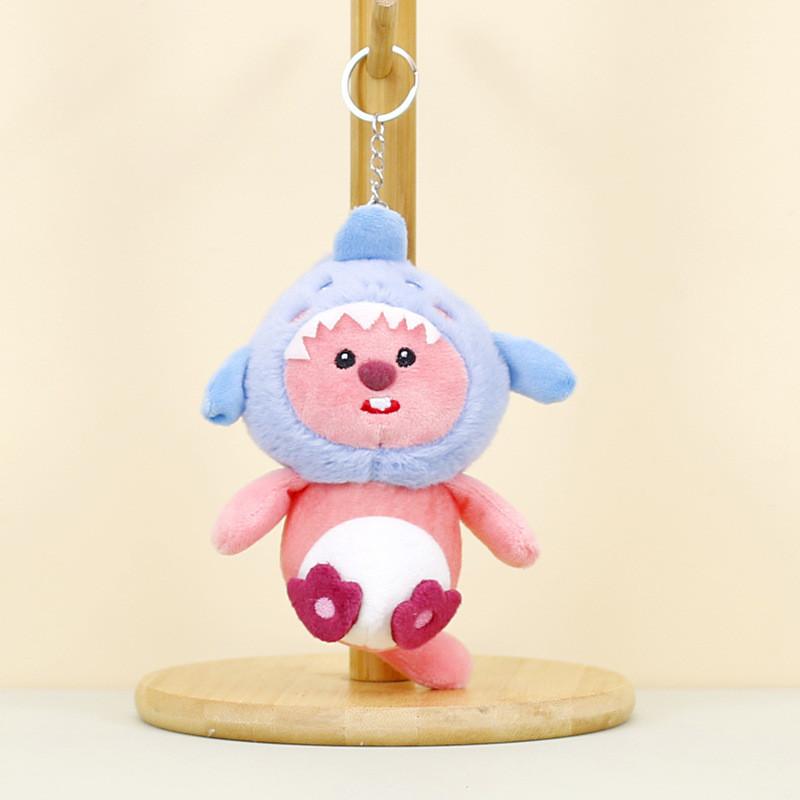 Creative Beaver Plush Toy Keychain Soft Animal Doll For Wedding Toss And Bag Decor