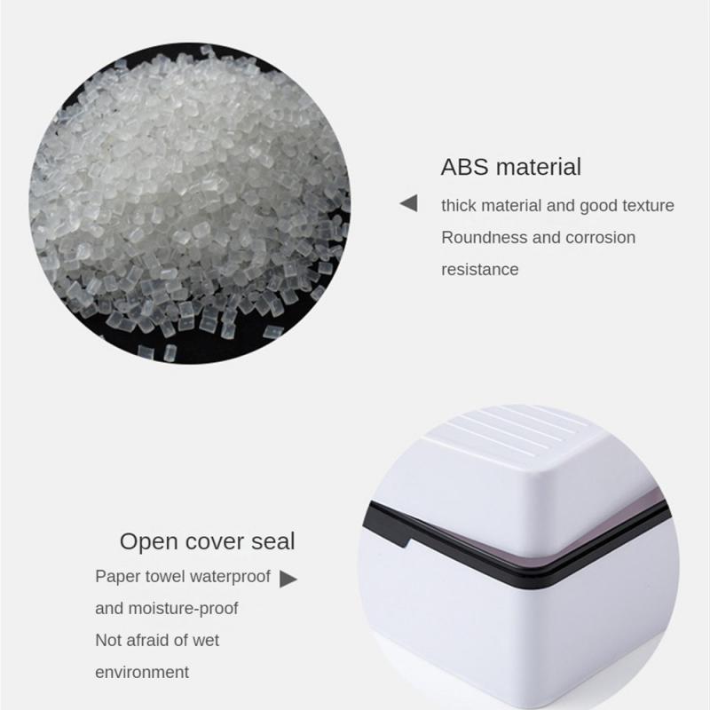 Bathroom Kitchen Tissue Box Toilet Paper Holder Creative Non-Punched Toilet Paper Holder Wall Mounted Paper Holder Self Adhesive