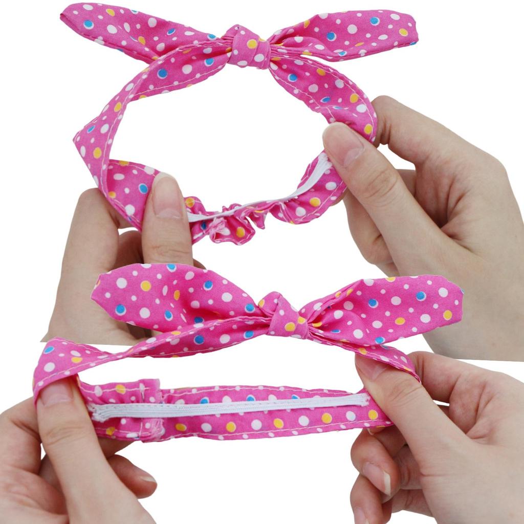 2x 18 Inch Doll Outfits Dots Shirts + Pants + Headband Lovely Pajamas Fashion Clothes for 45cm Doll Accessories Girl Cute Toy