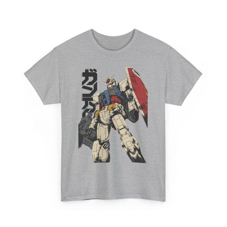 Neues Heißes Angebot Mobile Suit Gundam Anime Grafik T-Shirt Herren Damen Hip Hop Streetwear Übergroßes T-Shirt Lässig Locker Rundhals Sommer Oberteile