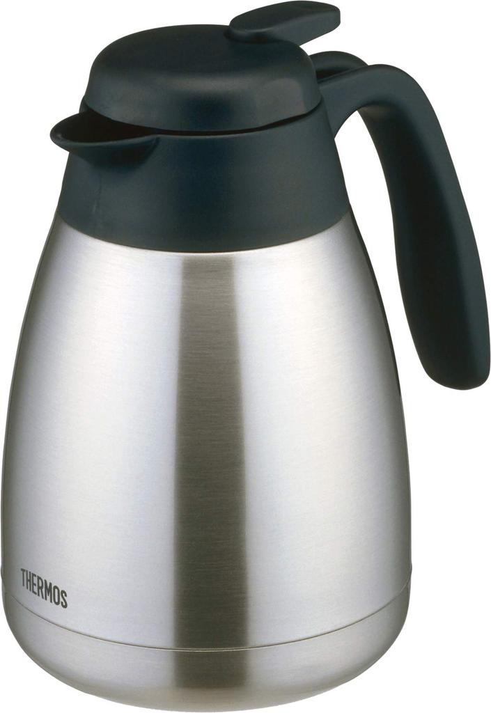 Thermos Stainless Steel Pot, 1.0L, Stainless Steel Black, TGS-1000 SBK