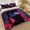 2/3pcs Dark Anime Girl Print Duvet Cover Set Duvet Cover and Pillowcases Included - Perfect for Bedroom Bedding 1 Duvet Cover