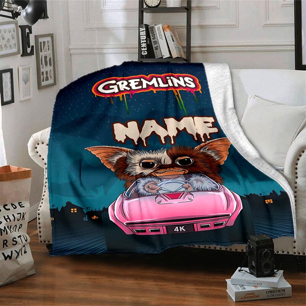 Custom Name Adventure Time Characters blanket for Couch & Bed, Plush Cozy Fuzzy Blanket Super Soft & Warm Blankets for Fall and Winter. 0908153
