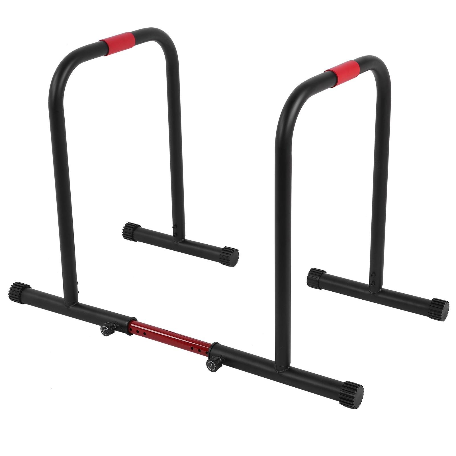 Fitness Dip Stand Adjustable Upper Body Workout Parallel Bars Dip Station for PullUps