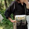 Luxury Brand Women Bag Cute Owl Design Crossbody Bag Purse Summer Cylinder Tassel Mini Shoulder Bag Handbag Lady Lingge Hobo Bag