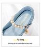 Girls' Princess Butterfly Crystal High Heel Shoes - Spring & Autumn Fashion Leather