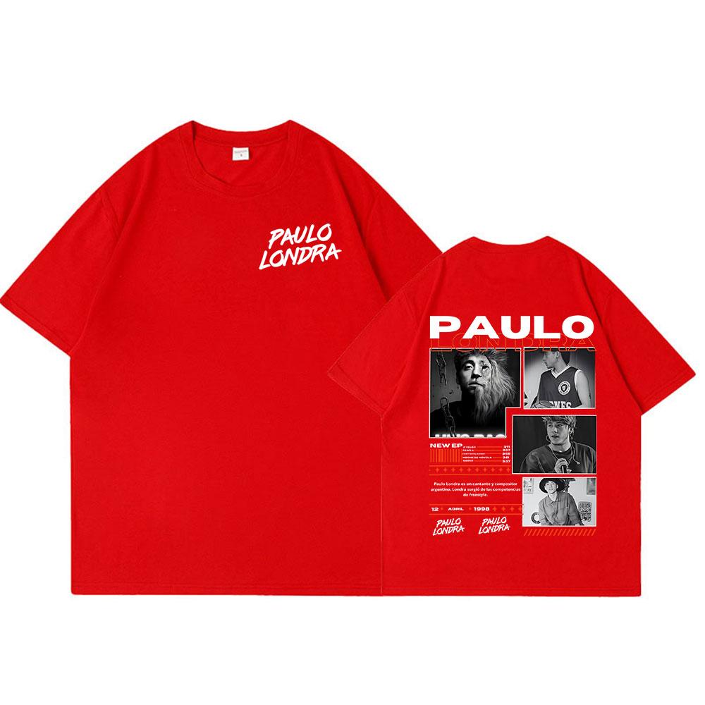 Rapper Paulo Londra Homerun T-shirts Mens Women Fashion Hip Hop Oversized T Shirt Casual Cotton Short Sleeve T-shirt Streetwear