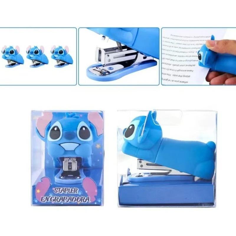 Disney Stitch Silicone Binder Clip Cute Doll Tabletop Decoration Multi Functional Nail Pusher Portable Office Binding Supplies