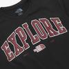 The North Face Explorer Casual Simple Comfortable Letter Pullover Moisture-Wicking Short Sleeve T-Shirt Unisex Tops Black NT7UQ50K