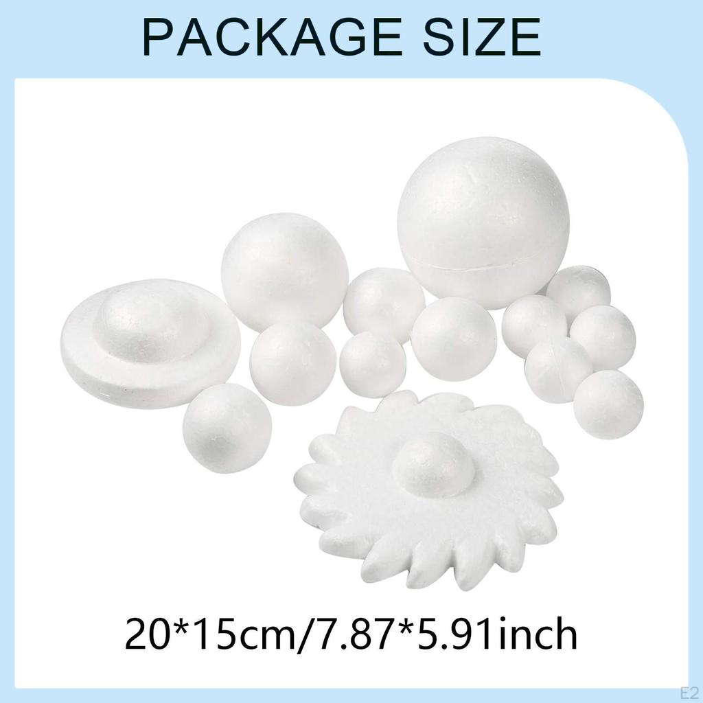 Craft Foam Balls Art Crafts Projects Handmade Decor Model Spheres for Birthday Holiday