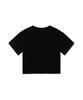 Bajal Va 3D Logo Crop Short Sleeve T-Shirt Black