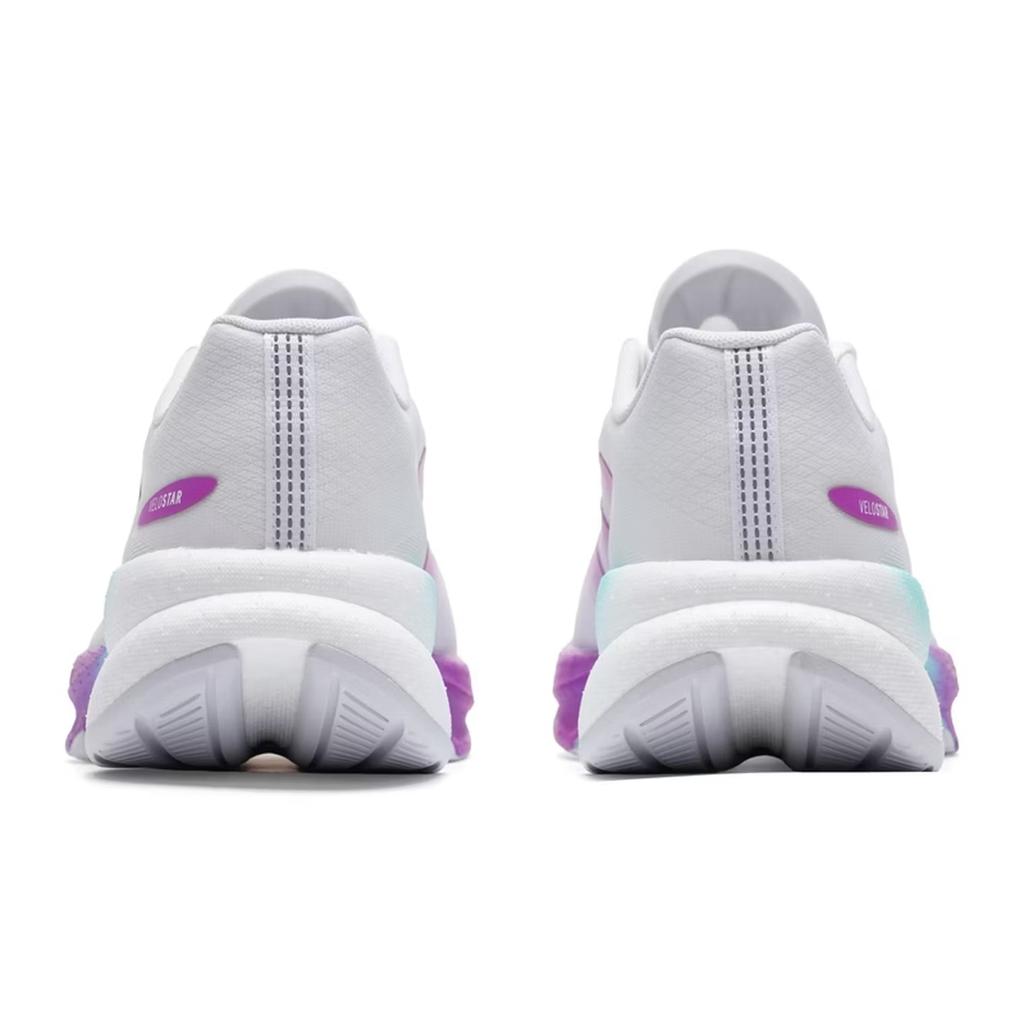 Adidas VELOSTAR Cushioning Breathable Lightweight Casual Running Shoes Unisex White Purple KJ2761