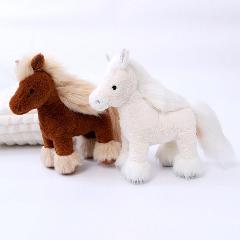 Stuffed Animal Realistic Horse Stuffed Toy Simulation Horse Simulation Horse Plush Toys   Kids Gift