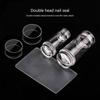 Nail Art Stamper Kit Clear Silicone Nail Stamping Kit Jelly Stamper with Scrapers for French Manicure DIY Nail Designs