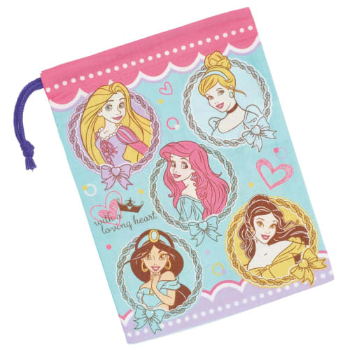 Skater Lunch Box Cup Bag, Disney Princess, Size 24, KB63-A