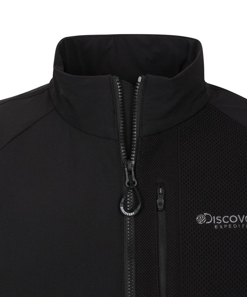 Discovery Expedition Men'S Outdoor Woven High-Neck Training Jacket (Black)