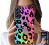 Etui Do Samsung Galaxy S22 Plus - Kolorowa Tęczowa Panterka Plecki Szkło