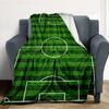 Soccer Field Flannel Blanket Throw Blanket Soft Warm Sofa Bed Camping Car Home Decor Unique Christmas Gift C930535